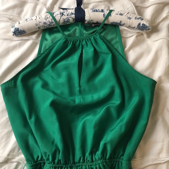 Express Green and navy dress. Size small. - Picture 2 of 5